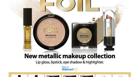 L'Oreal 'Crushed Foil' Walmart Showcase